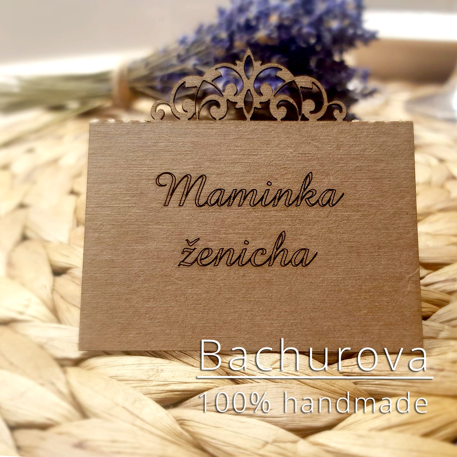 Jmenovky na svatební tabuli