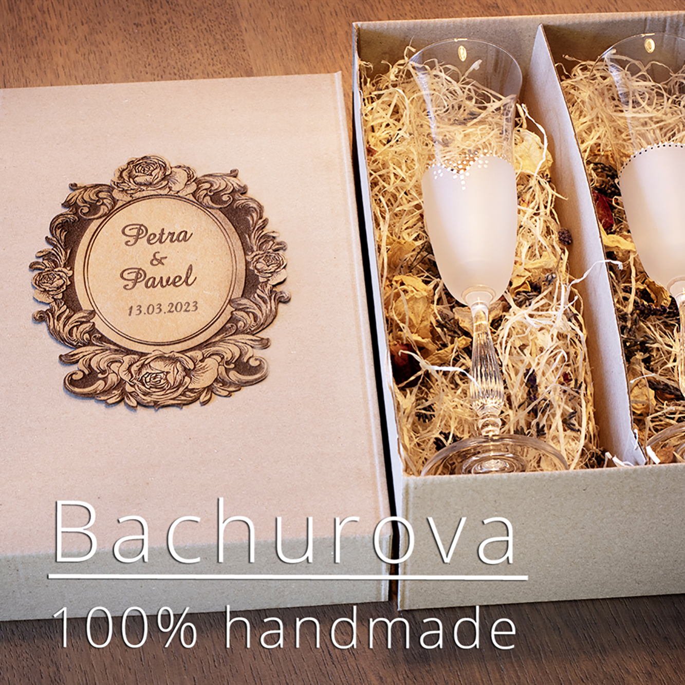 Dárková kartonová krabice s víkem