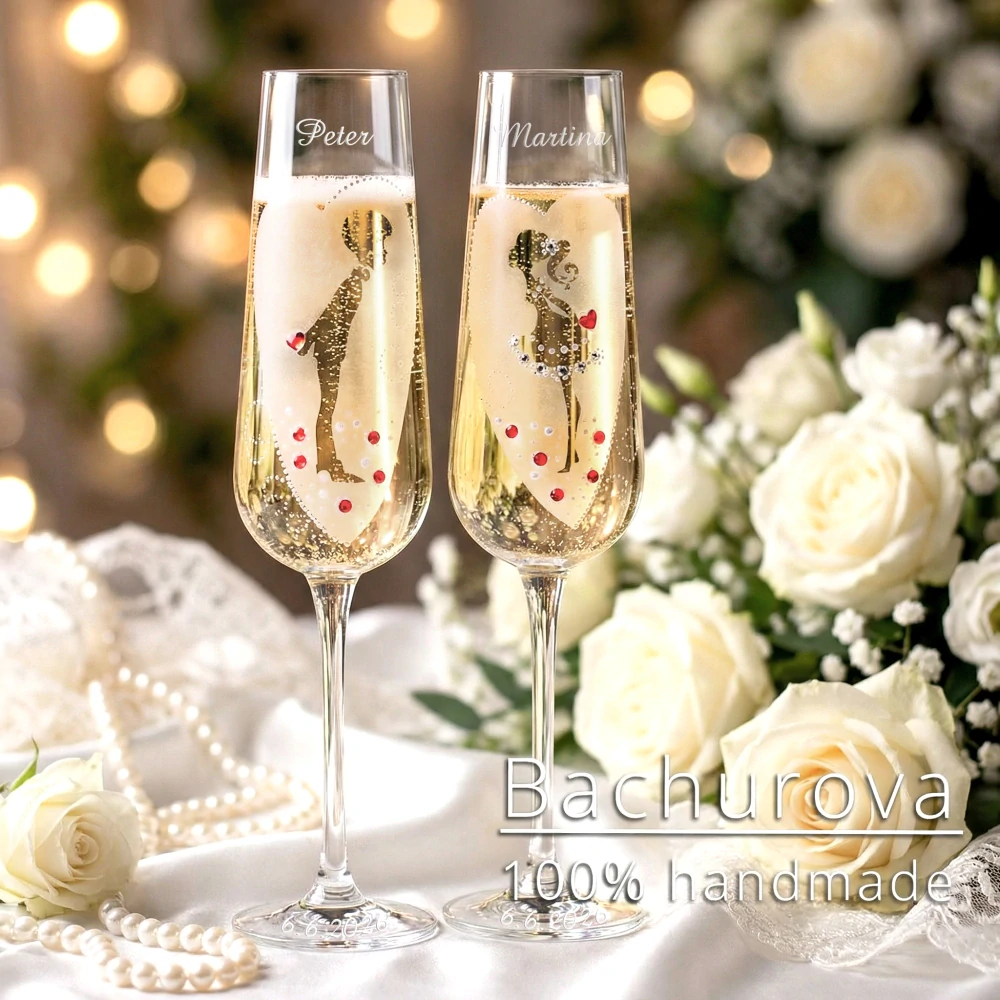 Svatební skleničky_Ona a On