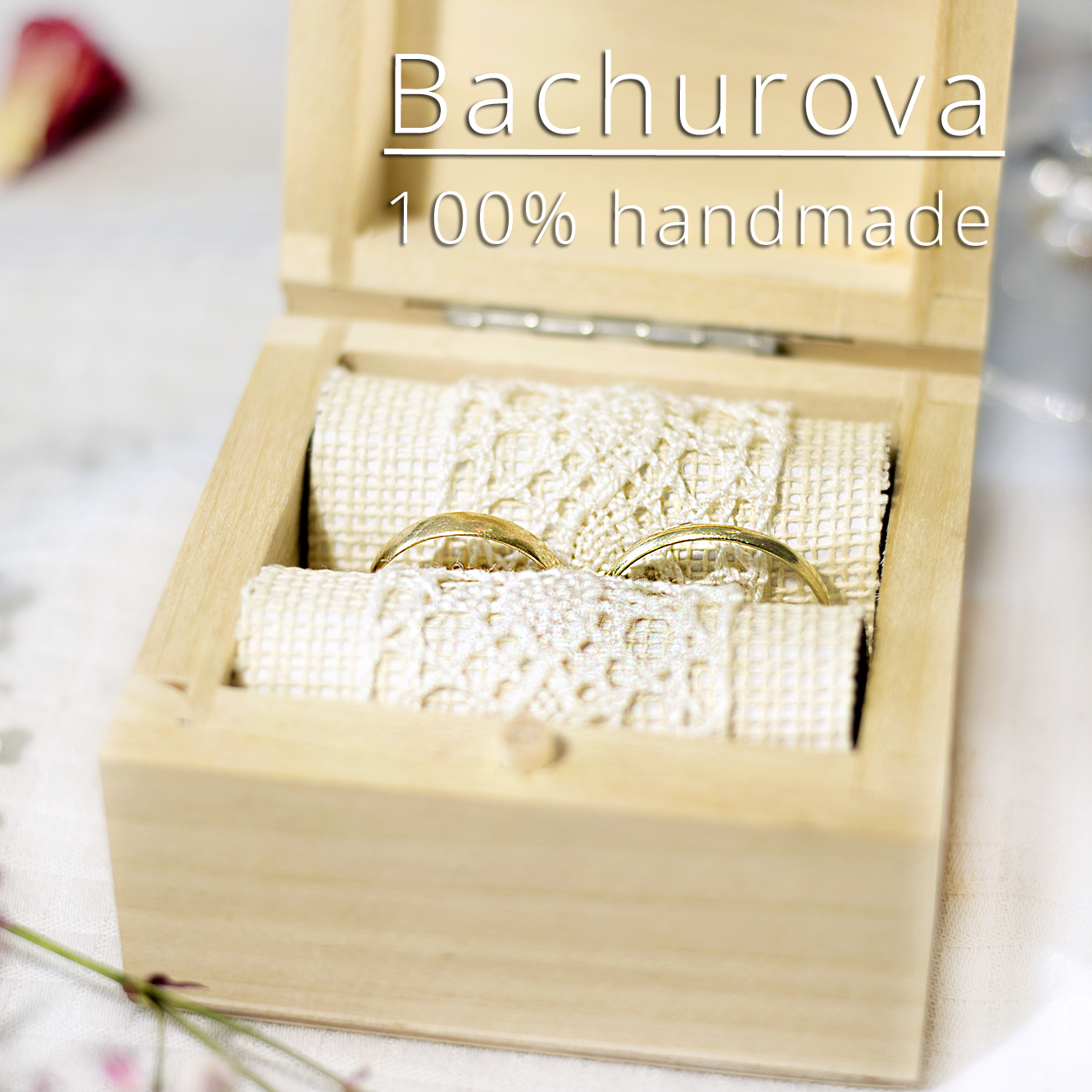 Krabička na snubní prsteny_gravírovaná