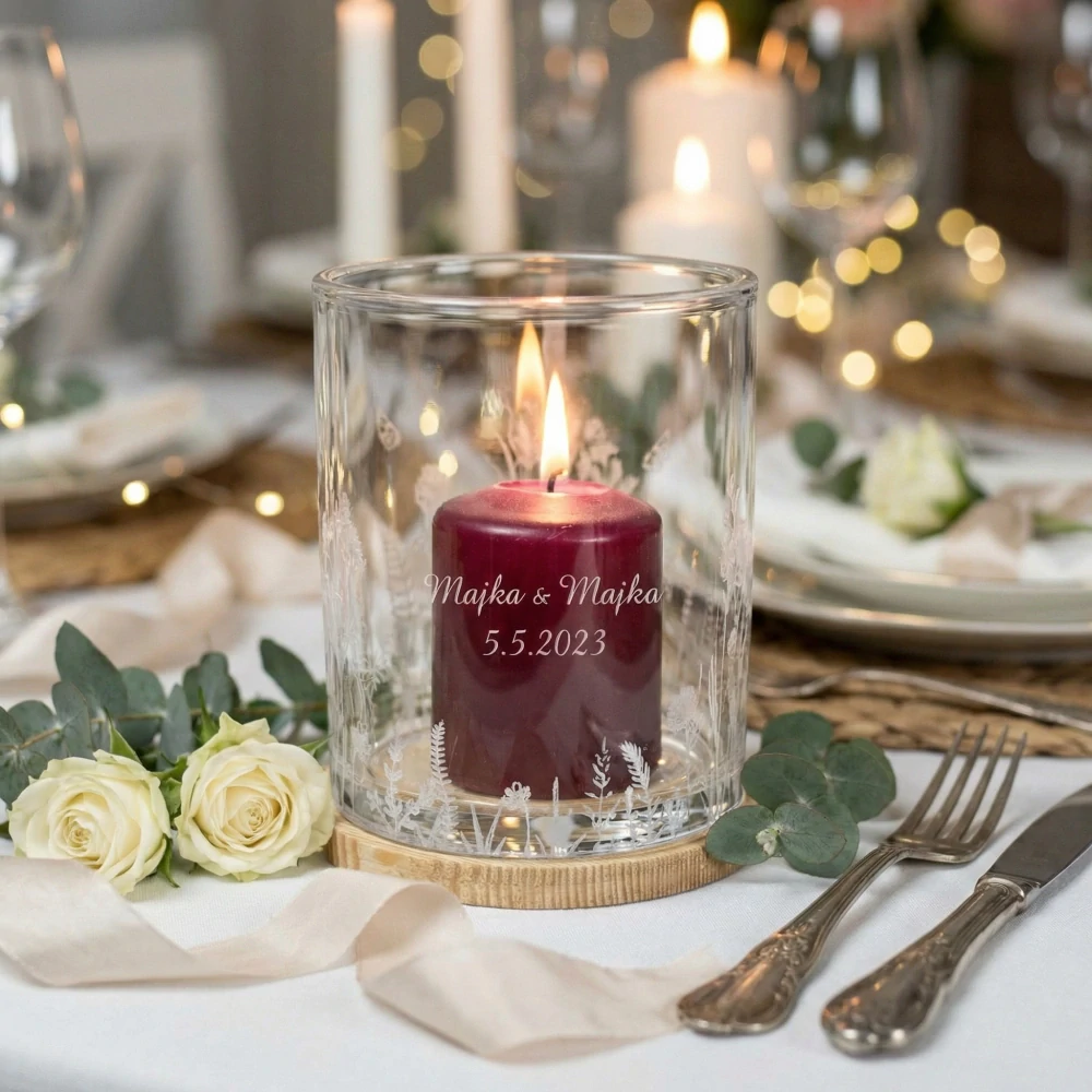 Svatební svícen Letní louka