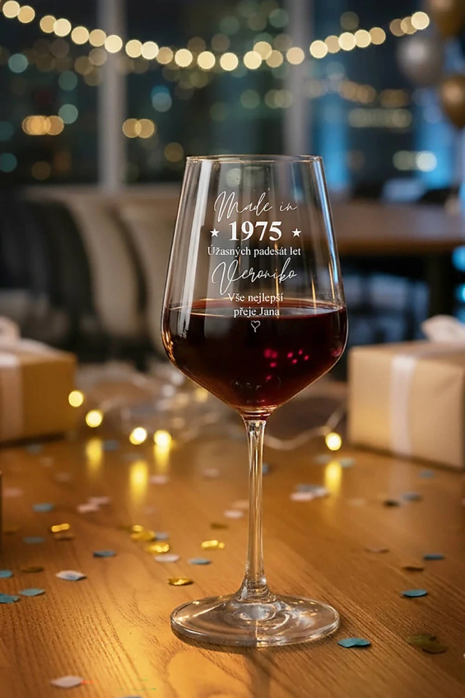Dárková sklenice