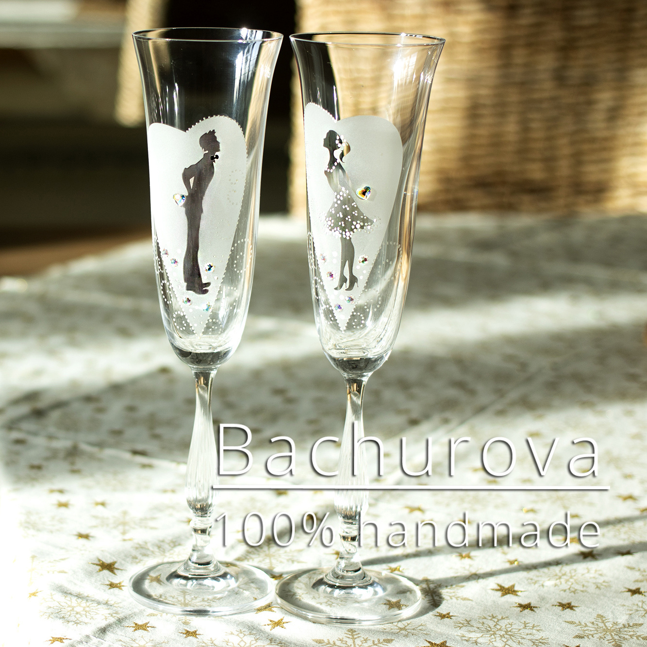 Svatební skleničky_ONA a ON