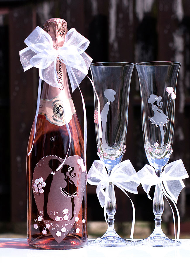 Svatební přípitková sada